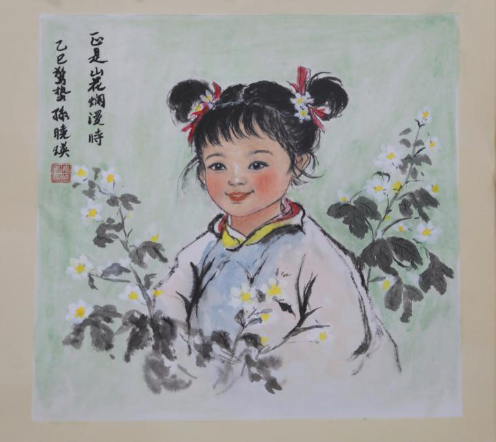 20250423-114 周年校庆｜乐竞官方端网站登录入口离退休教职工书画作品展和摄影作品展开幕-段鸿杰-作品名称：《正是山花烂漫时》作者：孙晓瑛.png